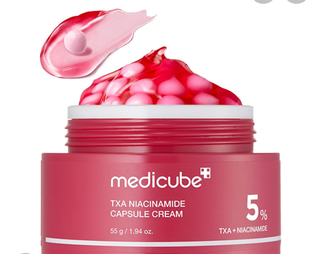 کرم کپسولی ترانگزامیک اسید و نیاسینامید مدی کیوب Medicube قرمز روشن کننده و ضد لک