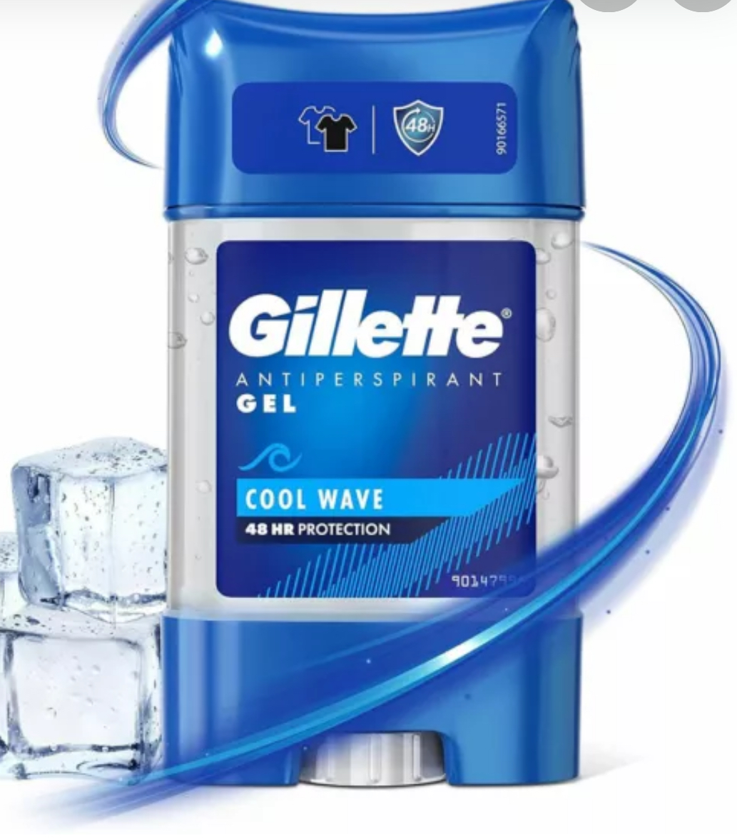 مام ژله ای آنتی باکتریال ضد تعریق مردانه ژیلت مدل کول ویو Gillette Cool Wave