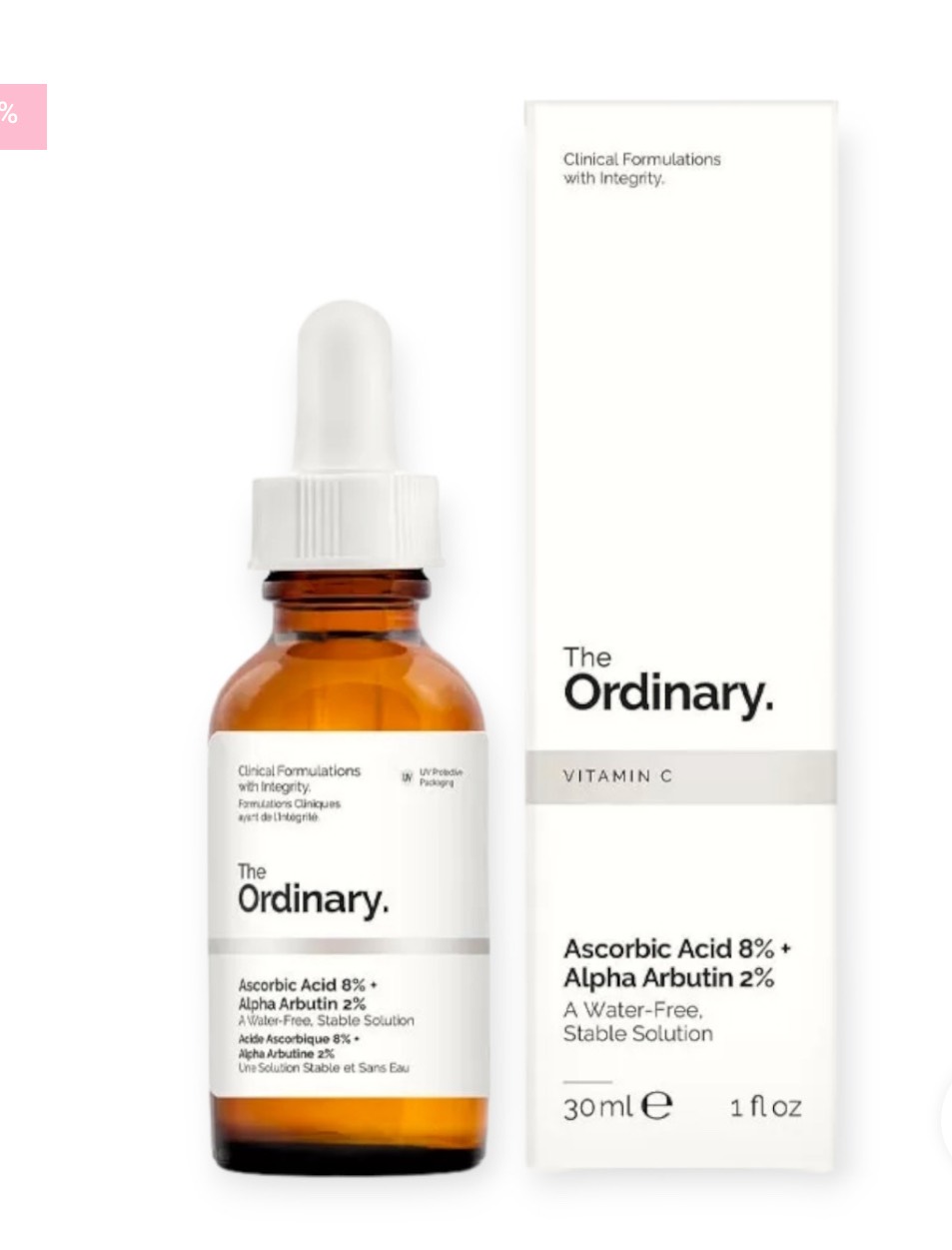 سرم ویتامین سی 8% و آلفا آربوتین 2% اوردینری | The Ordinary Ascorbic Acid 8% + Alpha Arbutin 2%