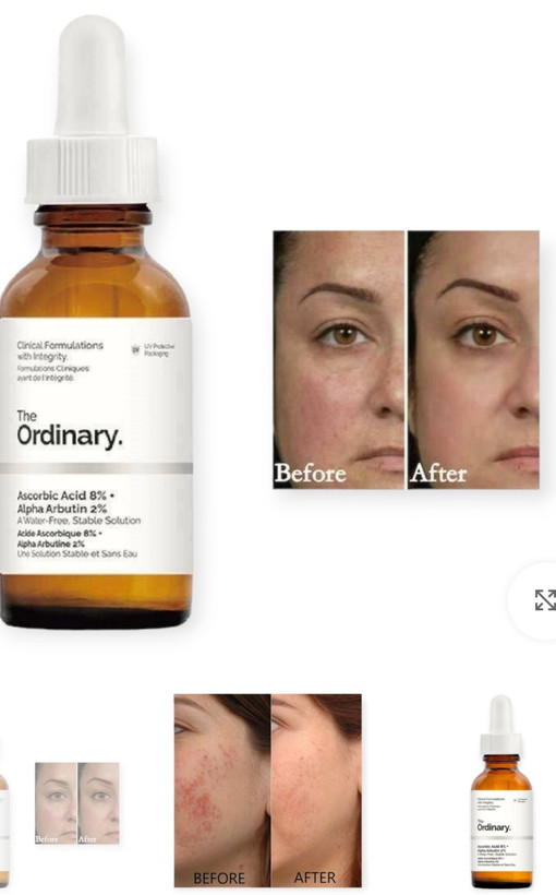سرم ویتامین سی 8% و آلفا آربوتین 2% اوردینری | The Ordinary Ascorbic Acid 8% + Alpha Arbutin 2%